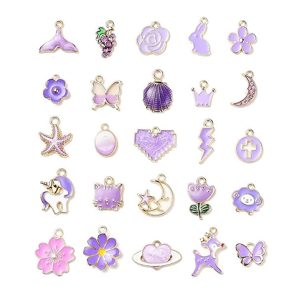 PandaHall 25Pcs 25 Style Light Gold Alloy Enamel Pendants, Starfish & Crown & Butterfly & Rabbit & Flower & Sheep & Grape & Oval & Moon &..., Multicolor
PandaHall 25Pcs 25 Style Light Gold Alloy Enamel Pendants, Starfish & Crown & Butterfly & Rabbit & Flower & Sheep & Grape & Oval & Moon &..., Multicolor