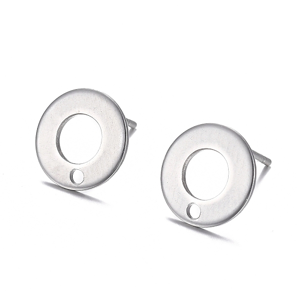 PandaHall 304 Stainless Steel Stud Earring Findings, Donut, Stainless Steel Color, 10.3mm, Hole: 1.3mm, Pin: 0.7mm 304 Stainless Steel Donut
PandaHall 304 Stainless Steel Stud Earring Findings, Donut, Stainless Steel Color, 10.3mm, Hole: 1.3mm, Pin: 0.7mm 304 Stainless Steel Donut