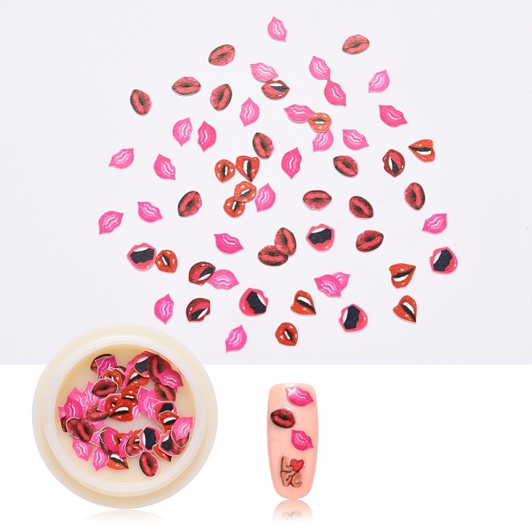 PandaHall Paper Cabochons, Nail Art Decorations Accessories, Lip, Camellia, 4~5.5x5~6.5x0.2mm, about 50pcs/box Paper Lip Pink
PandaHall Paper Cabochons, Nail Art Decorations Accessories, Lip, Camellia, 4~5.5x5~6.5x0.2mm, about 50pcs/box Paper Lip Pink