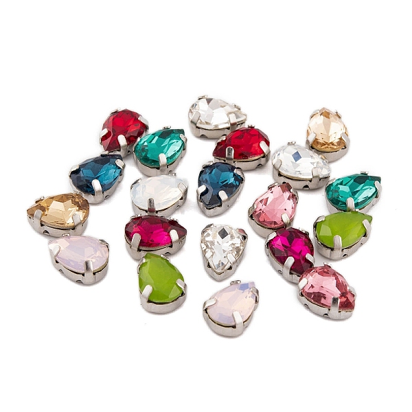 PandaHall Sew on Rhinestone, K9 Glass Rhinestone, Platinum Tone Brass Prong Settings, Garments Accessories, Faceted, Teardrop, Mixed Color..., Multicolor
PandaHall Sew on Rhinestone, K9 Glass Rhinestone, Platinum Tone Brass Prong Settings, Garments Accessories, Faceted, Teardrop, Mixed Color..., Multicolor