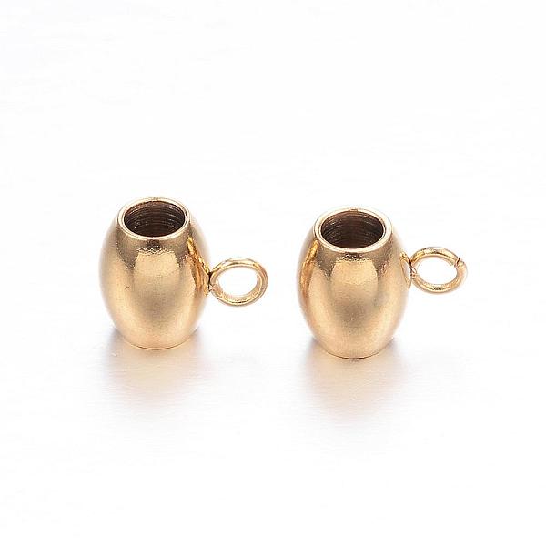 PandaHall Ion Plating(IP) 304 Stainless Steel Tube Bails, Loop Bails, Oval, Golden, 9x7x6mm, Hole: 2mm, Inner Diameter: 3mm 304 Stainless...
PandaHall Ion Plating(IP) 304 Stainless Steel Tube Bails, Loop Bails, Oval, Golden, 9x7x6mm, Hole: 2mm, Inner Diameter: 3mm 304 Stainless...