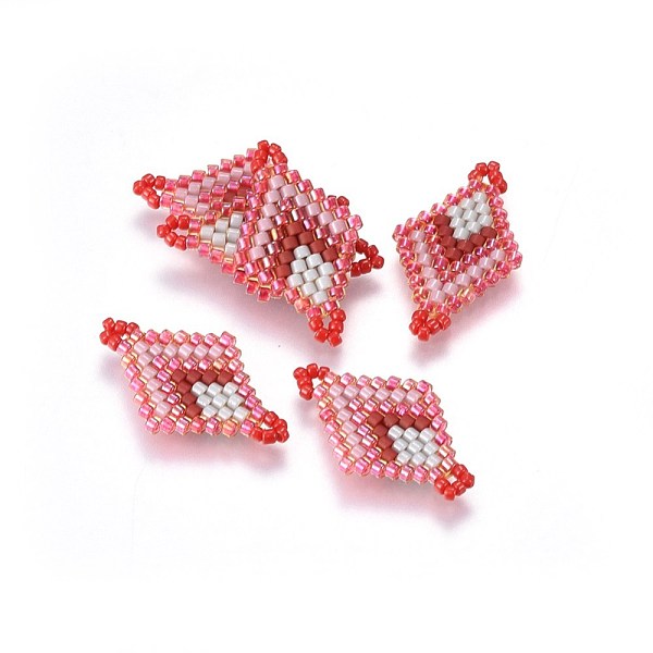 PandaHall MIYUKI & TOHO Handmade Japanese Seed Beads Links, Loom Pattern, Rhombus, Indian Red, 23~24x13~14x1.7mm, Hole: 1.5mm Glass Rhombus...
PandaHall MIYUKI & TOHO Handmade Japanese Seed Beads Links, Loom Pattern, Rhombus, Indian Red, 23~24x13~14x1.7mm, Hole: 1.5mm Glass Rhombus...