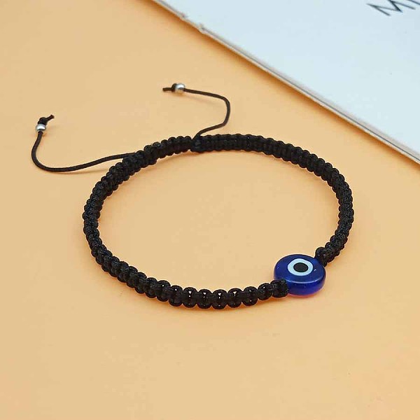 PandaHall Woven bracelet with blue eyes, fashionable and minimalist palm bracelet, women's artistic adjustable bracelet Fibre
PandaHall Woven bracelet with blue eyes, fashionable and minimalist palm bracelet, women's artistic adjustable bracelet Fibre