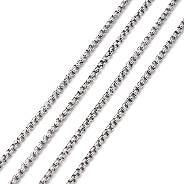 PandaHall 304 Stainless Steel Box Chains, Unwelded, Stainless Steel Color, 2.5x2.5mm 304 Stainless Steel
PandaHall 304 Stainless Steel Box Chains, Unwelded, Stainless Steel Color, 2.5x2.5mm 304 Stainless Steel
