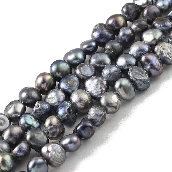 PandaHall Dyed Natural Cultured Freshwater Pearl Beads Strands, Two Sides Polished, Grade 3A+, Black, 4~5mm, Hole: 0.5mm, about 39pcs/strand...
PandaHall Dyed Natural Cultured Freshwater Pearl Beads Strands, Two Sides Polished, Grade 3A+, Black, 4~5mm, Hole: 0.5mm, about 39pcs/strand...