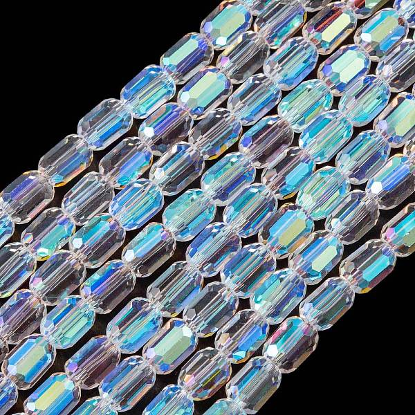 PandaHall Electroplate Glass Beads Strands, Faceted, AB Color, Column, Clear AB, 4x5~6mm, Hole: 1mm, about 80pcs/strand, 18.11''(46cm) Glass..., White
PandaHall Electroplate Glass Beads Strands, Faceted, AB Color, Column, Clear AB, 4x5~6mm, Hole: 1mm, about 80pcs/strand, 18.11''(46cm) Glass..., White
