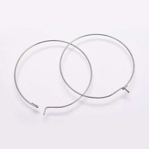 PandaHall 316 Surgical Stainless Steel Hoop Earrings Findings, Wine Glass Charms Findings, Stainless Steel Color, 40x0.7mm, Inner Diameter...
PandaHall 316 Surgical Stainless Steel Hoop Earrings Findings, Wine Glass Charms Findings, Stainless Steel Color, 40x0.7mm, Inner Diameter...