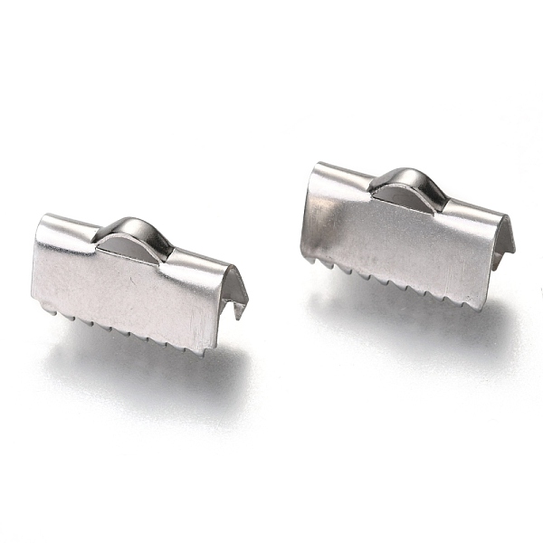 PandaHall Unicraftale 304 Stainless Steel Ribbon Crimp Ends, Rectangle, Stainless Steel Color, 9x15x6mm, Hole: 1x1mm, 4mm Inner Diameter 304...
PandaHall Unicraftale 304 Stainless Steel Ribbon Crimp Ends, Rectangle, Stainless Steel Color, 9x15x6mm, Hole: 1x1mm, 4mm Inner Diameter 304...