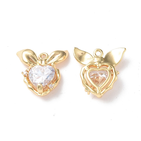 PandaHall Brass Micro Pave Cubic Zirconia Pendants, with Glass, Heart Charm, Real 18K Gold Plated, 16.5x16x5mm, Hole: 1mm Brass+Glass Heart..., Clear
PandaHall Brass Micro Pave Cubic Zirconia Pendants, with Glass, Heart Charm, Real 18K Gold Plated, 16.5x16x5mm, Hole: 1mm Brass+Glass Heart..., Clear