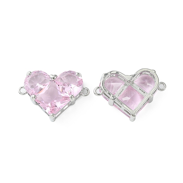 PandaHall Brass Pave Cubic Zirconia Connector Charms, Heart Links, Real Platinum Plated, Pink, 18.5x26x7.5mm, Hole: 1.6mm Brass+Cubic...
PandaHall Brass Pave Cubic Zirconia Connector Charms, Heart Links, Real Platinum Plated, Pink, 18.5x26x7.5mm, Hole: 1.6mm Brass+Cubic...