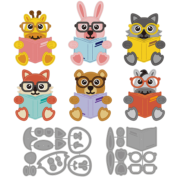 PandaHall GLOBLELAND Lovable Reading Theme Carbon Steel Cutting Dies for Card Making, Animal Pattern Stencils Embossing Template Tool Metal...
PandaHall GLOBLELAND Lovable Reading Theme Carbon Steel Cutting Dies for Card Making, Animal Pattern Stencils Embossing Template Tool Metal...