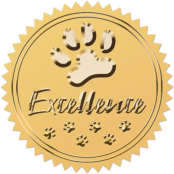 PandaHall Self Adhesive Gold Foil Embossed Stickers, Medal Decoration Sticker, Paw Print, 5x5cm Metal Paw Print
PandaHall Self Adhesive Gold Foil Embossed Stickers, Medal Decoration Sticker, Paw Print, 5x5cm Metal Paw Print