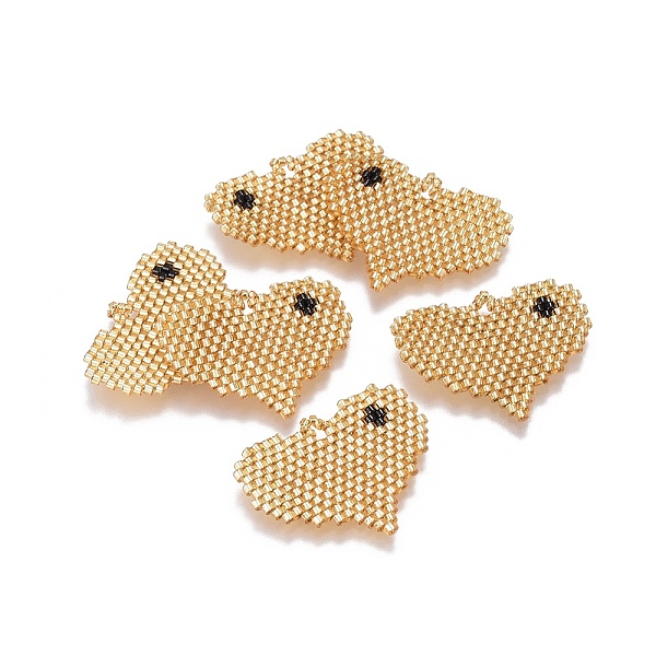 PandaHall MIYUKI & TOHO Handmade Japanese Seed Beads Pendants, Loom Pattern, Heart, Goldenrod, 23~24x29~30x1.7mm, Hole: 2mm Glass Heart Gold
PandaHall MIYUKI & TOHO Handmade Japanese Seed Beads Pendants, Loom Pattern, Heart, Goldenrod, 23~24x29~30x1.7mm, Hole: 2mm Glass Heart Gold
