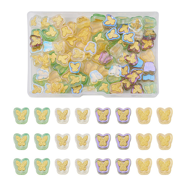 PandaHall Cheriswelry 96Pcs 4 Colors Electroplate Transparent Handmade Lampwork Beads, with Golden Plated Brass Findings, Butterfly, Mixed..., Multicolor
PandaHall Cheriswelry 96Pcs 4 Colors Electroplate Transparent Handmade Lampwork Beads, with Golden Plated Brass Findings, Butterfly, Mixed..., Multicolor
