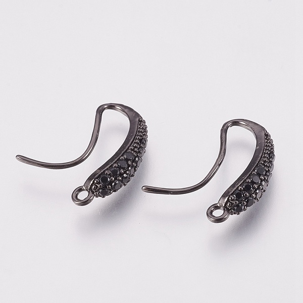 PandaHall Brass Earring Hooks with Cubic Zirconia, Lead Free & Cadmium Free & Nickel Free, Long-Lasting Plated, Black, Gunmetal, 17x14x4mm...
PandaHall Brass Earring Hooks with Cubic Zirconia, Lead Free & Cadmium Free & Nickel Free, Long-Lasting Plated, Black, Gunmetal, 17x14x4mm...