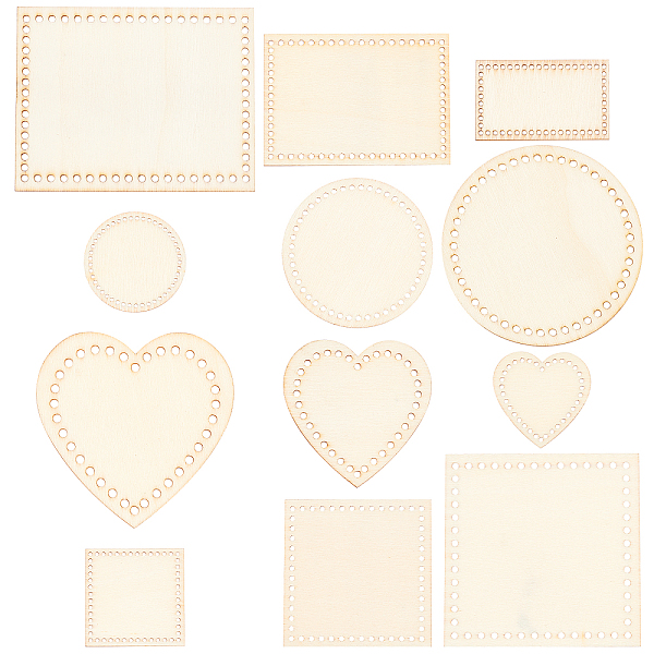 PandaHall GORGECRAFT 24PCS 4 Styles Mini Wooden Basket Bottoms Heart Round Square Rectangle Solid Crochet Basket Wood Base for DIY Basket..., Orange
PandaHall GORGECRAFT 24PCS 4 Styles Mini Wooden Basket Bottoms Heart Round Square Rectangle Solid Crochet Basket Wood Base for DIY Basket..., Orange