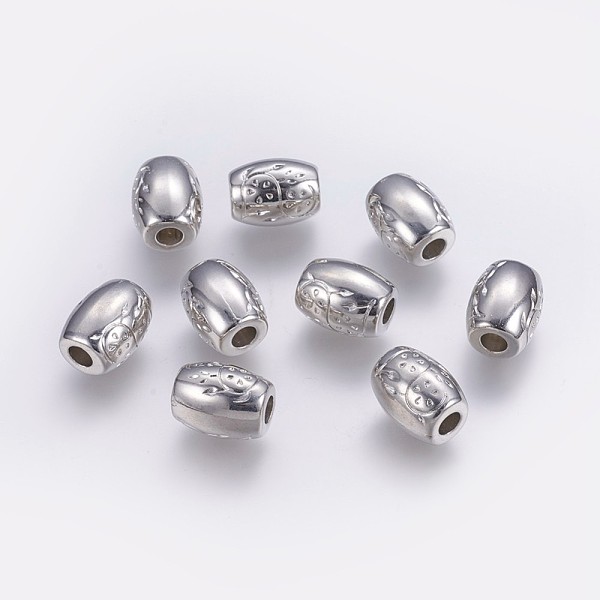 PandaHall CCB Plastic Beads, Barrel with Flower, Platinum, 12.5x16mm, Hole: 5mm Plastic Barrel
PandaHall CCB Plastic Beads, Barrel with Flower, Platinum, 12.5x16mm, Hole: 5mm Plastic Barrel