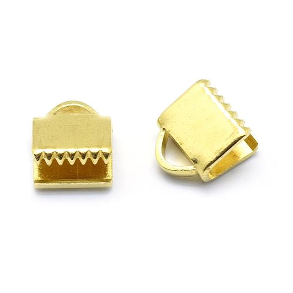 PandaHall Brass Ribbon Crimp Ends, Lead Free & Cadmium Free & Nickel Free, Raw(Unplated), 7.5x6.5mm, Hole: 1x3mm Brass
PandaHall Brass Ribbon Crimp Ends, Lead Free & Cadmium Free & Nickel Free, Raw(Unplated), 7.5x6.5mm, Hole: 1x3mm Brass