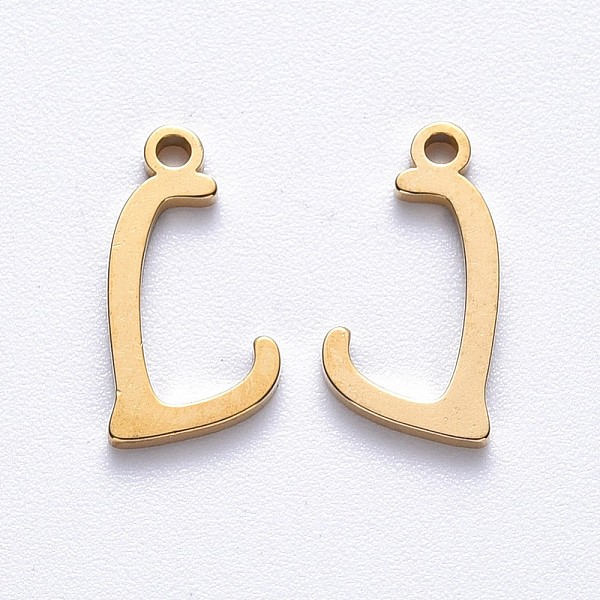 PandaHall Vacuum Plating 201 Stainless Steel Charms, Laser Cut, Golden, Letter.L, 13x6.5x1mm, Hole: 1mm 201 Stainless Steel Letter L
PandaHall Vacuum Plating 201 Stainless Steel Charms, Laser Cut, Golden, Letter.L, 13x6.5x1mm, Hole: 1mm 201 Stainless Steel Letter L