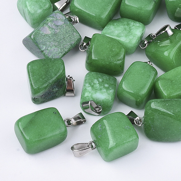 PandaHall Natural White Jade Pendants, with Stainless Steel Snap On Bails, Dyed, Nuggets, 15~35x10~20x5~15mm, Hole: 3x7.5mm White Jade...
PandaHall Natural White Jade Pendants, with Stainless Steel Snap On Bails, Dyed, Nuggets, 15~35x10~20x5~15mm, Hole: 3x7.5mm White Jade...