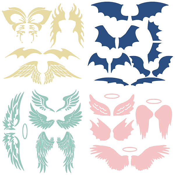 PandaHall 4Pcs 4 Styles PET Waterproof Self-adhesive Car Stickers, Reflective Decals for Car, Motorcycle Decoration, Mixed Color, Wing..., Multicolor
PandaHall 4Pcs 4 Styles PET Waterproof Self-adhesive Car Stickers, Reflective Decals for Car, Motorcycle Decoration, Mixed Color, Wing..., Multicolor