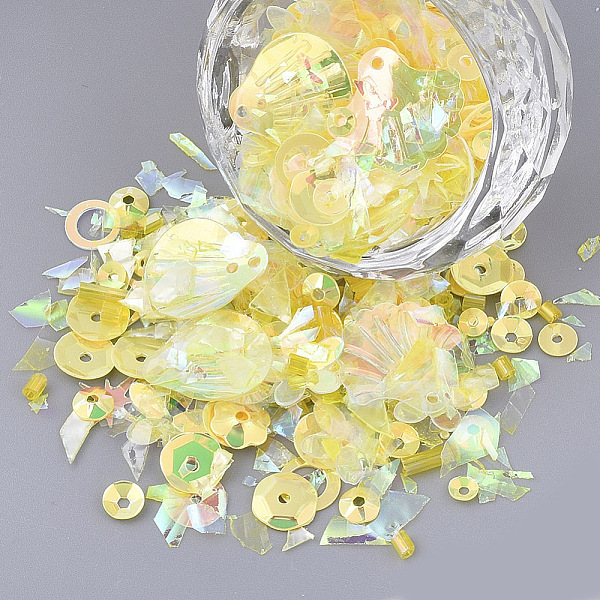 PandaHall Ornament Accessories, PVC Plastic Paillette/Sequins Beads, Mixed Shapes, Yellow, 4~40x2.5~16x0.3~1.5mm, Hole: 1~1.6mm PVC Mixed...
PandaHall Ornament Accessories, PVC Plastic Paillette/Sequins Beads, Mixed Shapes, Yellow, 4~40x2.5~16x0.3~1.5mm, Hole: 1~1.6mm PVC Mixed...