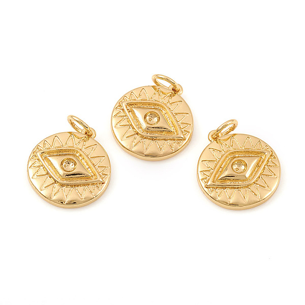 PandaHall Brass Pendant Rhinestone Settings, with Jump Rings, Flat Round with Evil Eye, Real 18K Gold Plated, Fit For 2mm rhinestone...
PandaHall Brass Pendant Rhinestone Settings, with Jump Rings, Flat Round with Evil Eye, Real 18K Gold Plated, Fit For 2mm rhinestone...