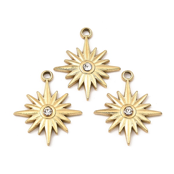 PandaHall Ion Plating(IP) 316 Stainless Steel with Rhinestone Pendants, Sun Charm, Real 24K Gold Plated, 19.5x16.5x2.5mm, Hole: 1.6mm...
PandaHall Ion Plating(IP) 316 Stainless Steel with Rhinestone Pendants, Sun Charm, Real 24K Gold Plated, 19.5x16.5x2.5mm, Hole: 1.6mm...