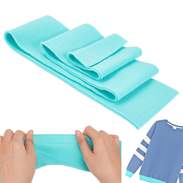 PandaHall Polyester Ribbing Fabric for Cuffs, Waistbands Neckline Collar Trim, Knitted Hem, Quilting Cloth, Dark Turquoise...
PandaHall Polyester Ribbing Fabric for Cuffs, Waistbands Neckline Collar Trim, Knitted Hem, Quilting Cloth, Dark Turquoise...