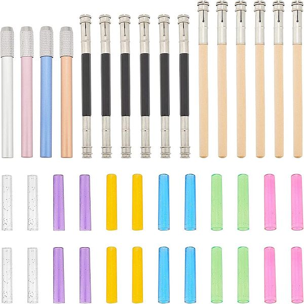PandaHall FINGERINSPIRE 40Pcs Pencil Extenders Set, 16Pcs Adjustable Aluminum Wood Pencil Lengthener (3.9inch+) & 24Pcs Plastic Pencil Cap..., Multicolor
PandaHall FINGERINSPIRE 40Pcs Pencil Extenders Set, 16Pcs Adjustable Aluminum Wood Pencil Lengthener (3.9inch+) & 24Pcs Plastic Pencil Cap..., Multicolor