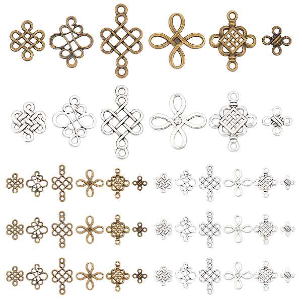 PandaHall 96pcs Celticing Knot Charms, 12 Styles Chinese Knot Pendants Tibatan Style Alloy Connector Charms for Crafting, Jewellery...
PandaHall 96pcs Celticing Knot Charms, 12 Styles Chinese Knot Pendants Tibatan Style Alloy Connector Charms for Crafting, Jewellery...