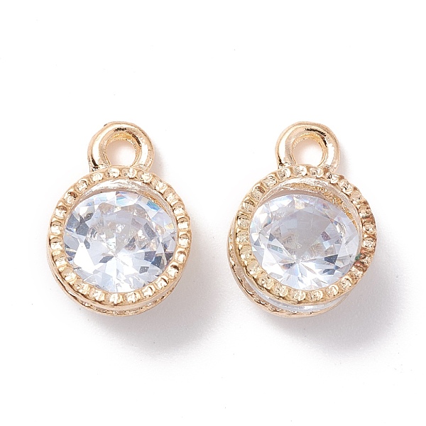 PandaHall Alloy Clear Cubic Zirconia Charms, Long-Lasting Plated, Flat Round, Golden, 11x8x5mm, Hole: 1.6mm Alloy+Cubic Zirconia Round Clear
PandaHall Alloy Clear Cubic Zirconia Charms, Long-Lasting Plated, Flat Round, Golden, 11x8x5mm, Hole: 1.6mm Alloy+Cubic Zirconia Round Clear