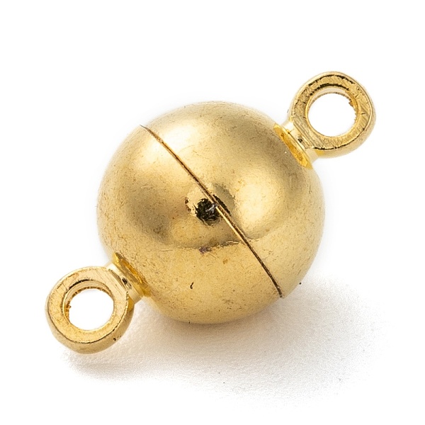 PandaHall Brass Magnetic Clasps with Loops, Round, Golden, 16x10mm, Hole: 1.5mm Brass Round
PandaHall Brass Magnetic Clasps with Loops, Round, Golden, 16x10mm, Hole: 1.5mm Brass Round
