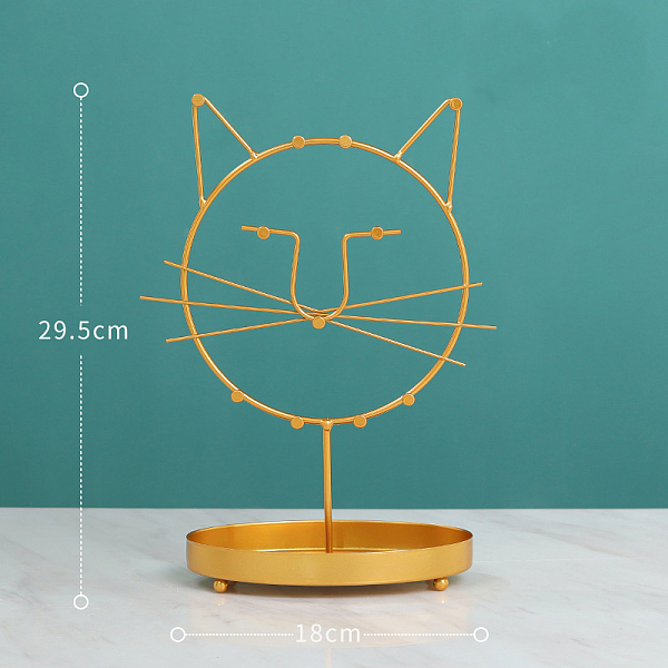 PandaHall Iron Jewelry Stand Holder, Storage Stand for Ring Earring Necklace Bracelet, for Home Desktop Decoration, Cat Shape, 18x29.5cm...
PandaHall Iron Jewelry Stand Holder, Storage Stand for Ring Earring Necklace Bracelet, for Home Desktop Decoration, Cat Shape, 18x29.5cm...