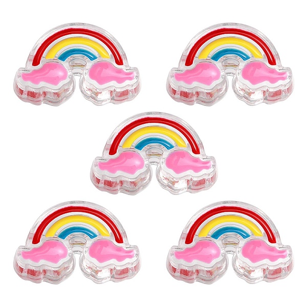 PandaHall 5Pcs Transparent Acrylic Enamel Beads, Rainbow, Violet, 16x26x9mm, Hole: 3.5mm Acrylic Rainbow Purple
PandaHall 5Pcs Transparent Acrylic Enamel Beads, Rainbow, Violet, 16x26x9mm, Hole: 3.5mm Acrylic Rainbow Purple