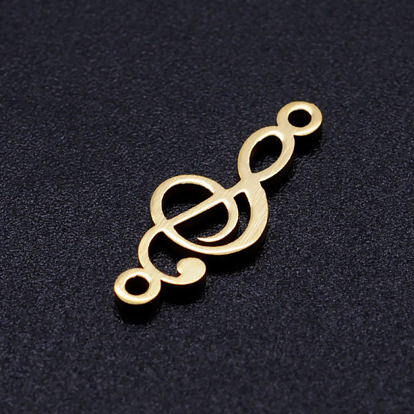 PandaHall 201 Stainless Steel Links connectors, Treble Clef, Golden, 18.5x7x1mm, Hole: 1.2mm 201 Stainless Steel Musical Note
PandaHall 201 Stainless Steel Links connectors, Treble Clef, Golden, 18.5x7x1mm, Hole: 1.2mm 201 Stainless Steel Musical Note