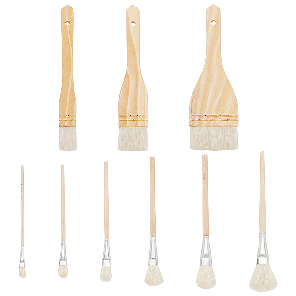 PandaHall BENECREAT 9 Styles Ceramic Brushes Set, Pottery Glaze Brushes, Different Shapes Wool Art Paint Brush with Wood Handle for Artists...
PandaHall BENECREAT 9 Styles Ceramic Brushes Set, Pottery Glaze Brushes, Different Shapes Wool Art Paint Brush with Wood Handle for Artists...