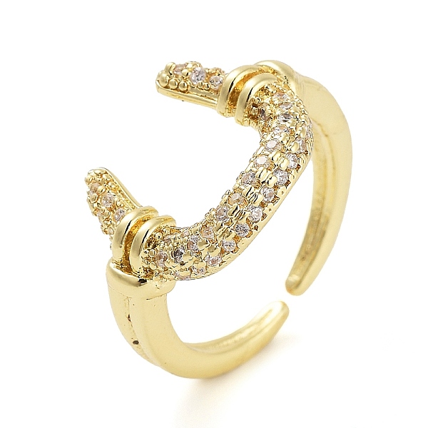 PandaHall Rack Plating Brass Micro Pave Cubic Zirconia U Shape Open Cuff Rings for Women, Long-Lasting Plated, Cadmium Free & Lead Free...
PandaHall Rack Plating Brass Micro Pave Cubic Zirconia U Shape Open Cuff Rings for Women, Long-Lasting Plated, Cadmium Free & Lead Free...
