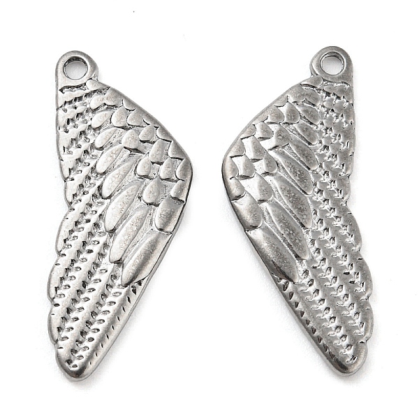 PandaHall 316 Stainless Steel Pendants, Wings Charm, Stainless Steel Color, 25x10x2mm, Hole: 1.4mm 316 Surgical Stainless Steel Wing
PandaHall 316 Stainless Steel Pendants, Wings Charm, Stainless Steel Color, 25x10x2mm, Hole: 1.4mm 316 Surgical Stainless Steel Wing