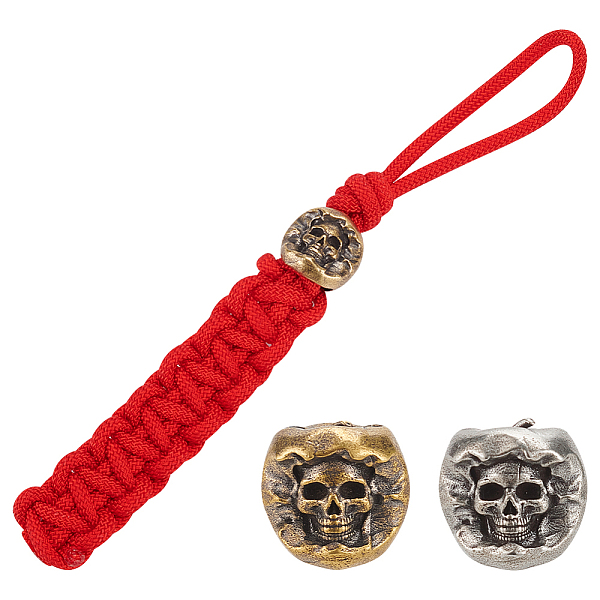 PandaHall 2Pcs 2 Colors Brass EDC European Beads, Parachute String Beads, Large Hole Beads, for Knife Lanyard Keychain Bracelet, Skull, Raw...
PandaHall 2Pcs 2 Colors Brass EDC European Beads, Parachute String Beads, Large Hole Beads, for Knife Lanyard Keychain Bracelet, Skull, Raw...