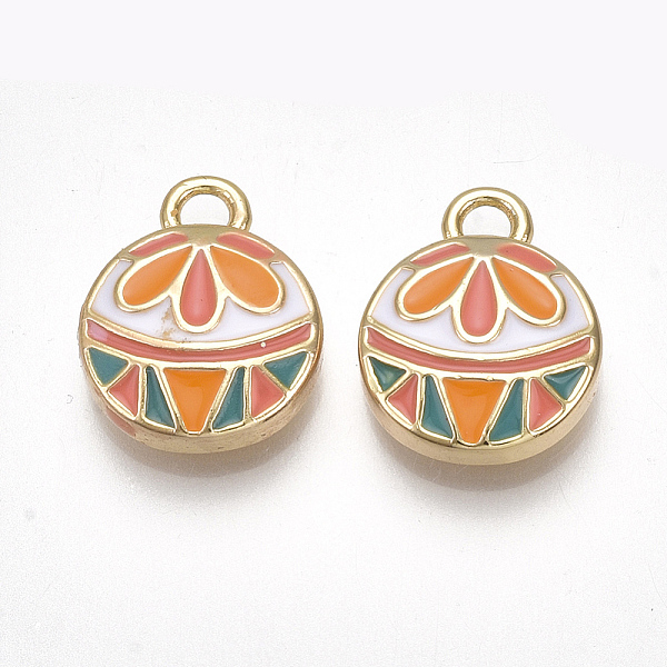 PandaHall Brass Charms, with Enamel, Flat Round, Nickel Free, Real 18K Gold Plated, 14x11.5x3.5mm, Hole: 1.8mm Brass+Enamel Flat Round
PandaHall Brass Charms, with Enamel, Flat Round, Nickel Free, Real 18K Gold Plated, 14x11.5x3.5mm, Hole: 1.8mm Brass+Enamel Flat Round