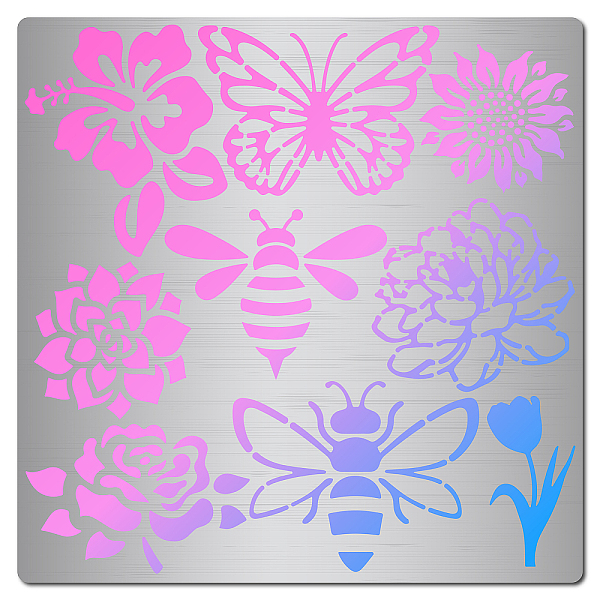PandaHall GORGECRAFT 6.3 x 6.3" Metal Flower Stencil Reusable Butterfly Bee Stainless Steel Cutting Dies Stencils Sunflower Tulip Template...
PandaHall GORGECRAFT 6.3 x 6.3" Metal Flower Stencil Reusable Butterfly Bee Stainless Steel Cutting Dies Stencils Sunflower Tulip Template...