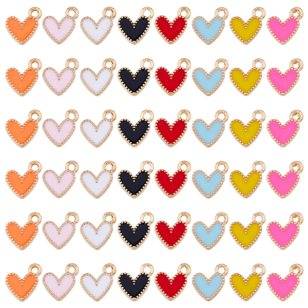 PandaHall HOBBIESAY 128Pcs 8 Colors Alloy Enamel Charms, Heart Charms, Golden, Mixed Color, 10x9x1.2mm, Hole: 1.5mm, 16pcs/color..., Multicolor
PandaHall HOBBIESAY 128Pcs 8 Colors Alloy Enamel Charms, Heart Charms, Golden, Mixed Color, 10x9x1.2mm, Hole: 1.5mm, 16pcs/color..., Multicolor
