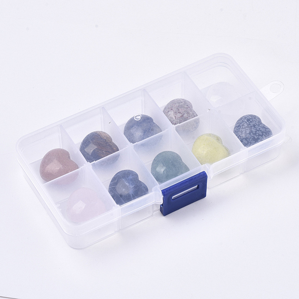 PandaHall Natural Mixed Stone, Heart Love Stone, Pocket Palm Stone for Reiki Balancing, 19x23x10.5mm, 10pcs/box Mixed Stone Heart
PandaHall Natural Mixed Stone, Heart Love Stone, Pocket Palm Stone for Reiki Balancing, 19x23x10.5mm, 10pcs/box Mixed Stone Heart