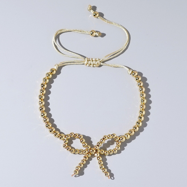 PandaHall Elegant Butterfly Bow Girl Style Bracelet Gold-plated Copper Beads Pearl-like
PandaHall Elegant Butterfly Bow Girl Style Bracelet Gold-plated Copper Beads Pearl-like