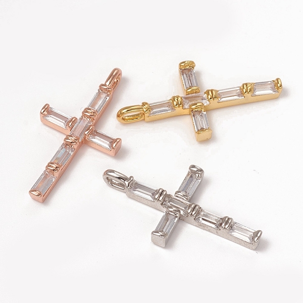 PandaHall Brass Micro Pave Clear Cubic Zirconia Pendants, Long-Lasting Plated, Cross, Mixed Color, 24x12.5x3mm, Hole: 3x2mm Brass+Cubic...
PandaHall Brass Micro Pave Clear Cubic Zirconia Pendants, Long-Lasting Plated, Cross, Mixed Color, 24x12.5x3mm, Hole: 3x2mm Brass+Cubic...