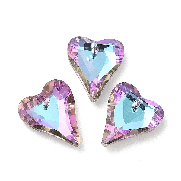 PandaHall Electroplated Glass Pendants, Back Plated, Faceted, Heart Charms, Plum, 17.5x14x5mm, Hole: 1.2mm Glass Heart Purple
PandaHall Electroplated Glass Pendants, Back Plated, Faceted, Heart Charms, Plum, 17.5x14x5mm, Hole: 1.2mm Glass Heart Purple