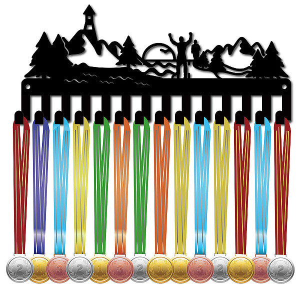 PandaHall Iron Medal Holder Frame, 14 Hooks Medals Display Hanger Rack, with Screws, Black, Running, Mountain, 125x290mm, Hole: 5mm Iron...
PandaHall Iron Medal Holder Frame, 14 Hooks Medals Display Hanger Rack, with Screws, Black, Running, Mountain, 125x290mm, Hole: 5mm Iron...