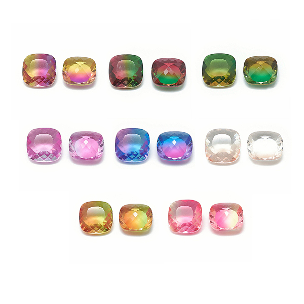 PandaHall Pointed Back Glass Rhinestone Cabochons, Two Tone, Square, Mixed Color, 10x10x5mm Glass Rhinestone Square Multicolor
PandaHall Pointed Back Glass Rhinestone Cabochons, Two Tone, Square, Mixed Color, 10x10x5mm Glass Rhinestone Square Multicolor