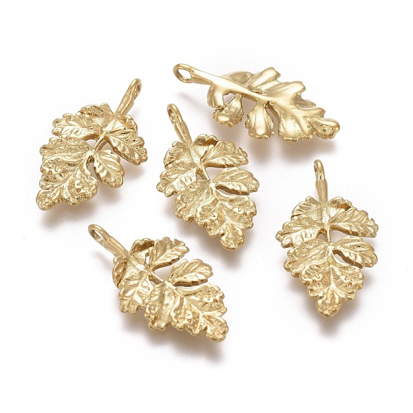 PandaHall Ion Plating(IP) 304 Stainless Steel Pendants, Leaf, Golden, 22x12x2mm, Hole: 1.6mm 304 Stainless Steel Leaf
PandaHall Ion Plating(IP) 304 Stainless Steel Pendants, Leaf, Golden, 22x12x2mm, Hole: 1.6mm 304 Stainless Steel Leaf